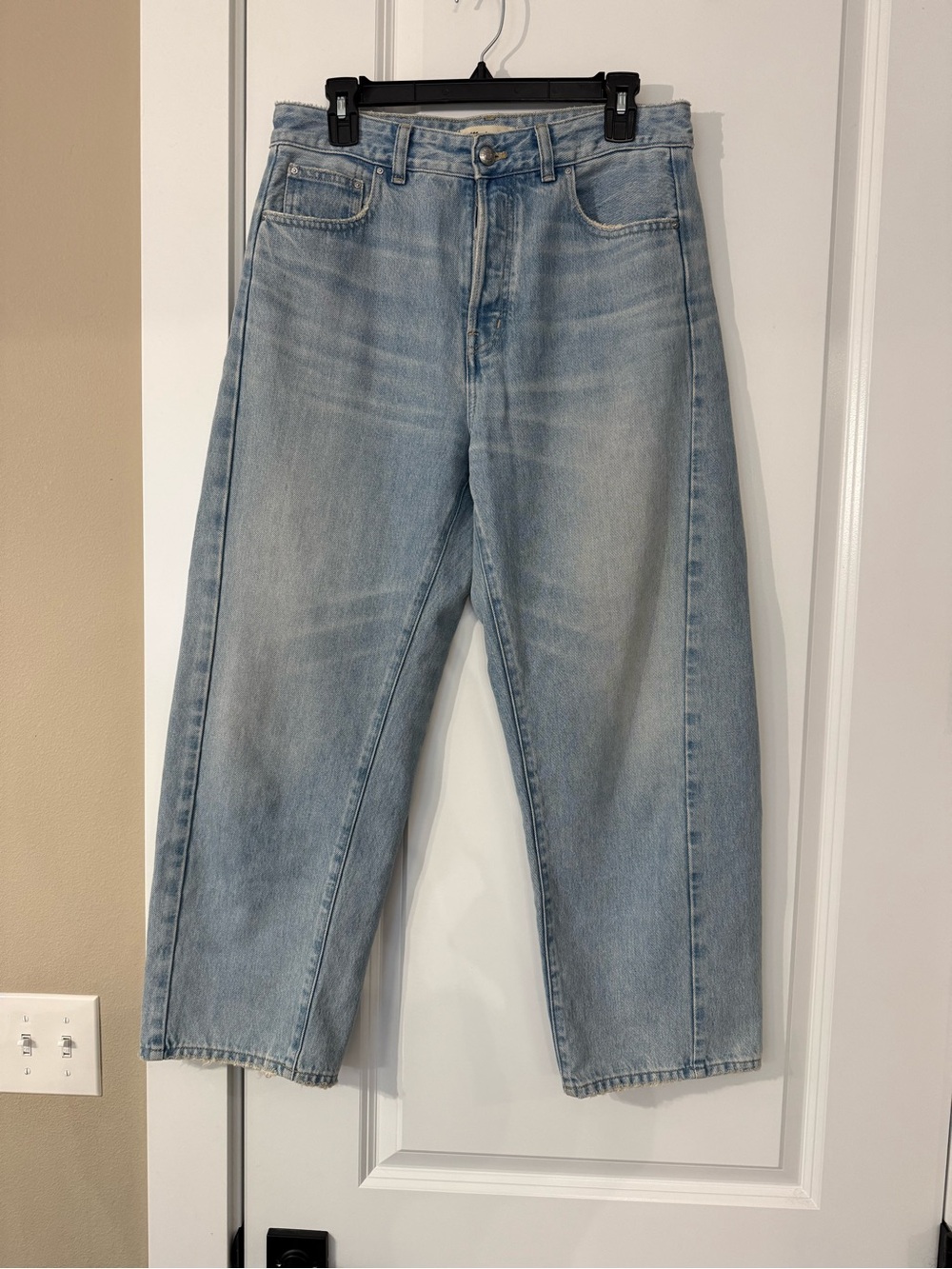 Madewell Curvy Pieced Barrel Denim